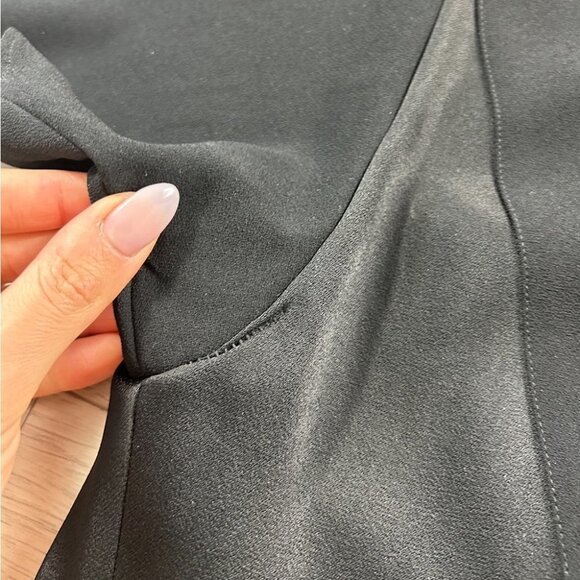 Balenciaga Black 2008 Short Sleeve V-neck Shift Mini Dress - Picture 11 of 14